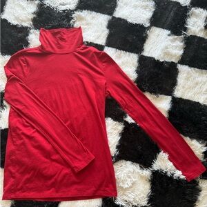 Red Turtleneck Gap Women's Top